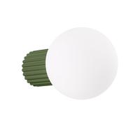 SOLLUX lighting Applique d'intérieur Halo SL.1722 Aluminium verre 1 flamme G9 Vert olive