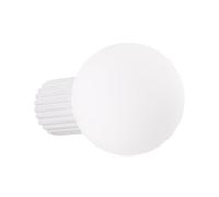 SOLLUX lighting Applique murale d'intérieur - applique aluminium verre - 1 flamme - ampoule LED - halo blanc