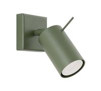 SOLLUX lighting Applique murale d'intérieur en acier 1 flamme LED ampoule 3000K vert olive Briix