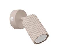 Sollux Lighting Applique murale KARBON orientable GU10 taupe aluminium avec interrupteur