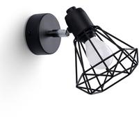 Sollux Artemis Applique Murale - Appliques Chambre - Appliques LED Salon - Appliques Couloir - Appliques Modernes - Noir - 50-60Hz~220-230V E14 1x40W