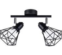 Sollux Lighting Artemis plafonnier 2x40 W noir SL.1106