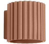 SOLLUX lighting Applique d'intérieur - Applique en aluminium - 1 lumière - Ampoule LED - Moka Aura