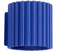 SOLLUX lighting Applique murale d'intérieur - Applique aluminium - 1 flamme - Ampoule LED - Aura Ultramarine