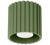 Sollux Lighting Spot intérieur GU10 – Plafonnier en aluminium 1 flamme, ampoule LED – Vert