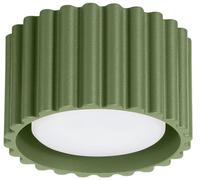 Sollux Lighting Plafonnier Aura - Spot plafond aluminium 1 flamme LED Vert olive Gx53