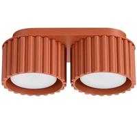 Sollux Lighting Plafonnier Aura SL.1803 aluminium ocre rouge 2xGX53 2x10W
