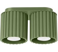 Sollux Lighting Plafonnier Spot AURA 2x10 W GU10 Vert olive