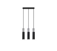 Sollux Lighting Borgio lampe suspendue 3x40 W noir-gris/cendre SL.0652