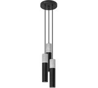 Sollux Lighting Borgio lampe suspendue 3x12 W noir-béton SL.1081