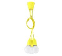 Sollux Lighting Diego lampe suspendue 3x60 W jaune SL.0579