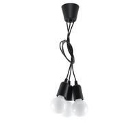 Sollux Lighting Diego lampe suspendue 3x60 W noir SL.0573