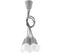 Sollux Lighting Diego lampe suspendue 5x60 W gris/cendre SL.0577