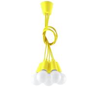 Sollux Lighting Diego lampe suspendue 5x60 W jaune SL.0580