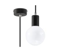 Sollux Lighting Plafonnier cylindrique - Noir