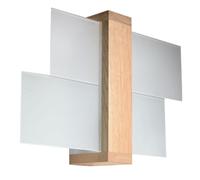 Sollux Lighting Applique murale Feniks SL.0077 E27 1x60 W Blanc-bois