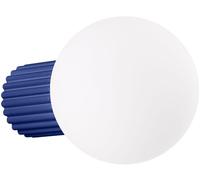Sollux Lighting – Applique murale Halo – aluminium et verre, 1 flamme, G9 LED, IP44 – Outremer