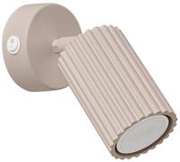 Sollux Lighting Applique murale KARBON orientable GU10 taupe aluminium avec interrupteur