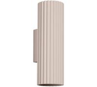Sollux Lighting - Applique murale Karbon 20 tube 20 cm 2xGU10 haut-bas Taupe