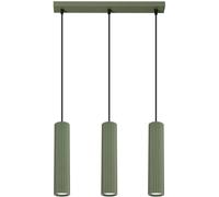 Suspension Aluminium Vert Olive GU10 3 Karbon Line