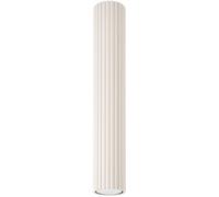 SOLLUX lighting Plafonnier LED - Spot de Plafond - en Aluminium - 1 Spot - 6,5 x 6,5 x 40 cm - Karbon Beige