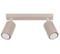 Sollux Lighting Plafonnier spot double Karbon 2x10 W GU10 Beige
