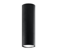 Sollux Lighting Plafonnier Lagos SL.1001, abat-jour cylindrique, 1 x 40 W, noir