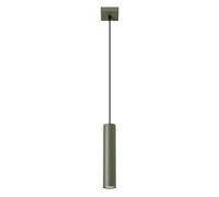 Sollux Lighting Suspension Lagos SL.1484 1x10 W GU10 Vert olive 8x8x118 cm