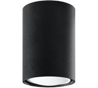 Sollux Lighting Plafonnier Lagos SL.1000 1x40 W ampoule GU10 remplaçable abat-jour cylindrique noir