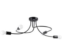 Sollux Lighting Levar plafonnier 4x15 W noir SL.1455