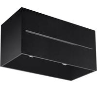 Sollux Lighting Lobo Maxi plafonnier 2x40 W noir SL.0384
