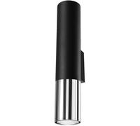 Sollux Lighting Loopez applique murale 2x40 W noir-chrome SL.0938