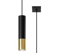 Sollux Lighting Loopez lampe suspendue 1x40 W noir-doré SL.0952