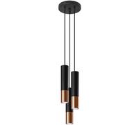 Lampe suspendue Sollux Lighting Loopez 3P Noir TU