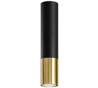 Sollux Lighting Loopez plafonnier 1x40 W noir-doré SL.0951