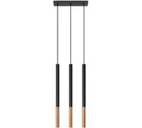 Sollux Lighting Mozaica lampe suspendue 3x40 W noir-cuivre SL.0889