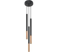 Sollux Lighting Mozaica lampe suspendue 3x40 W noir-cuivre SL.0890
