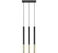Sollux Lighting Mozaica lampe suspendue 3x40 W noir-doré SL.0892