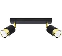 Sollux Lighting Nero plafonnier 2x40 W noir-doré SL.1070