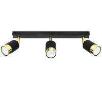 Sollux Lighting Nero plafonnier 3x40 W noir-doré SL.1071