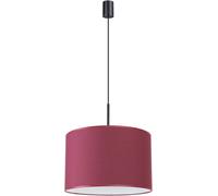 Sollux Lighting Suspension Nevia 1 abat-jour tissu PVC 1xE27 15W LED Bordeaux