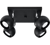 Sollux Lighting Oculare plafonnier 4x40 W noir SL.0446