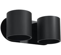 Sollux Lighting Or pplique murale 2x40 W noir SL.0660
