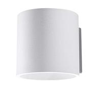 SOLLUX lighting Or pplique Murale Spot| Design Moderne avec Abat-jour Cylindrique | Fabriqué en Aluminium avec 1 x Ampoule G9 Remplaçable | Blanc, 10 x 12 x 10 cm