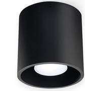 Sollux Lighting – Plafonnier Orbis SL.0016 1x40 W GU10 Aluminium Noir Design moderne