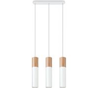 Sollux Lighting Pablo lampe suspendue 3x40 W blanc-bois SL.0630