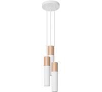 Sollux Lighting Pablo lampe suspendue 3x40 W blanc-bois SL.1013