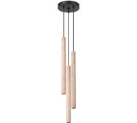 Sollux Lighting Pastelo lampe suspendue 3x8 W noir-bois SL.1268