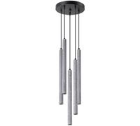 Sollux Lighting Pastelo lampe suspendue 5x8 W noir-gris/cendre SL.1275