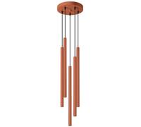 Sollux Lighting Pastelo lampe suspendue 5x8 W rouge SL.1528